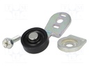 Driving head; lever R 43mm, plastic roller Ø20mm