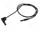 Test lead; 32A; banana socket 4mm,angular banana plug 4mm