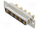 Special D-Sub; PIN: 5; plug; female; on PCBs; THT; MHCD; 240V