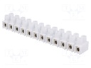 Terminal block; screw terminal; ways: 12; 10mm2; terminals: 24
