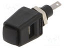 Laboratory clamp; black; 70VDC; 16A; Contacts: nickel; -25÷90°C