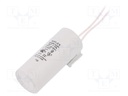 Capacitor: for discharge lamp; 9uF; 250VAC; ±10%; Ø30x70mm; V: 9
