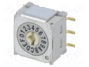 Encoding switch; vertical; Rcont max: 30mΩ; DC load @R: 0.1A/5VDC