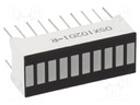 Display: LED; bargraph; red; 70mcd; 25.5x10.2x7.9mm; 2.1÷2.5V