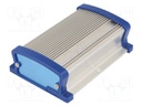 Enclosure: with panel; X: 90mm; Y: 127mm; Z: 41mm; aluminium