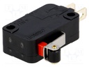 Microswitch SNAP ACTION; with lever (with roller); SPDT; Pos: 2
