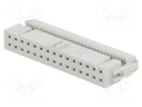 Plug; IDC; female; PIN: 30; without strain relief; IDC; 1.27mm