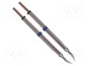 Tip; bent conical; 0.4mm; 325÷358°C; for TZ-KIT-1 hot tweezers