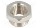 Nipple; reductive; Mat: nickel plated brass; 300°C
