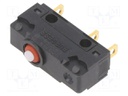Microswitch SNAP ACTION; 5A/250VAC; without lever; SPDT; ON-(ON)