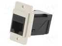 Coupler; DUALSLIM; Cat: 6; Layout: 8p8c; RJ45 socket,both sides