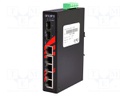 Industrial module: switch PoE Ethernet; unmanaged; 48÷55VDC