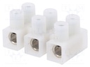 Terminal block; screw terminal; ways: 3; 6÷10mm2; terminals: 6