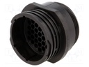 Plug; male; PIN: 37; w/o contacts; CPC Series 1; for cable