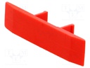Protection; Application: ZUG-6; red; Width: 8.2mm; polyamide