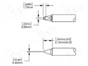Tip; special; 1.6mm; 302°C; for soldering station
