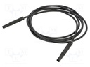 Test lead; 32A; banana plug 4mm,both sides; insulated; Len: 2m