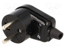 Connector: AC supply; plug; Layout: 2P+PE; black; 230VAC; 16A; PIN: 3