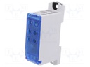 Splice terminal: distribution block; OJL; ways: 1; terminals: 8
