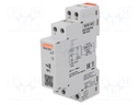 Timer; 1÷10days; SPDT; 250VAC/8A; 12÷240VAC; 12÷240VDC; DIN