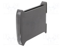 Enclosure: for DIN rail mounting; ABS