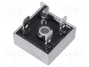 Single-phase bridge rectifier; Urmax: 100V; If: 15A; Ifsm: 300A
