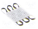 LED; RGB; 0.72W; IP67; 12VDC; 140°; No.of diodes: 3; Case: 5050