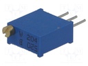 Potentiometer: mounting; multiturn; 200kΩ; 3296W