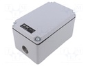 Enclosure: multipurpose; X: 92mm; Y: 152mm; Z: 86mm; with hole
