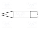 Tip; chisel; 0.8x0.6mm; longlife