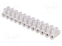 Terminal block; screw terminal; ways: 12; 1÷4mm2; terminals: 24