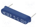 Reed switch; Range: 35÷40 AT; Pswitch: 10W; 2.8x3.2x14.3mm; 0.5A