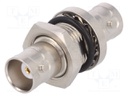 Coupler; BNC socket,both sides; straight; 50Ω; teflon