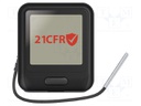 Data logger; temperature; ±0,2°C; Interface: USB; Resol: 0.01°C