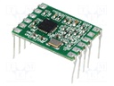 Module: RF; 434MHz; SPI; -110dBm; 1.8÷3.6VDC; 10dBm; Mounting: THT