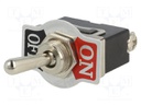Switch: toggle; Pos: 2; SPST; OFF-ON; 10A/250VAC; Leads: M3 screws