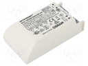 Power supply: switched-mode; LED; 19W; 27÷54VDC; 350mA; 198÷264VAC