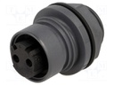 Connector: circular; socket; female; PIN: 2; Buccaneer 6000; 16A