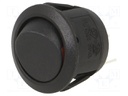 ROCKER; SPST; Pos: 2; OFF-ON; 10A/28VDC; black; none; Rcont max: 50mΩ