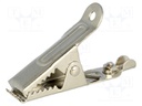 Crocodile clip; 25A; 50VDC; max.30mm; Connection: screw terminal