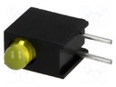 LED; in housing; yellow; 3mm; No.of diodes: 1; 20mA; 40°; 2.1÷2.5V