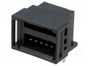 Connector: wire-wire/PCB; Power Clamp; socket; male; angled 90°