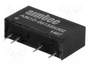 Converter: DC/DC; 1W; Uin: 4.5÷5.5V; 15VDC; Iout: 70mA; SIP7; 2.3g