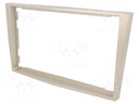 Radio mounting frame; Opel; 2 DIN; satin-stone