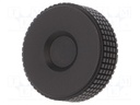 Knob; Ø: 50mm; Ext.thread: M10; 20mm; H: 33mm; technopolymer (PP)