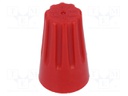Close end; Twist Splice; 22AWG÷10AWG; screwed; red; max.105°C
