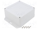 Enclosure: multipurpose; X: 120mm; Y: 120mm; Z: 60mm; ZP; ABS; gasket