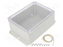 Enclosure: multipurpose; X: 125mm; Y: 165mm; Z: 75mm; Ritec; IP65