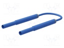 Test lead; 10A; banana plug 4mm,both sides; insulated; Len: 1.5m