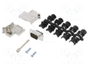 D-Sub; PIN: 9; male; shielded; angled 45°; screw terminal; UNC4-40